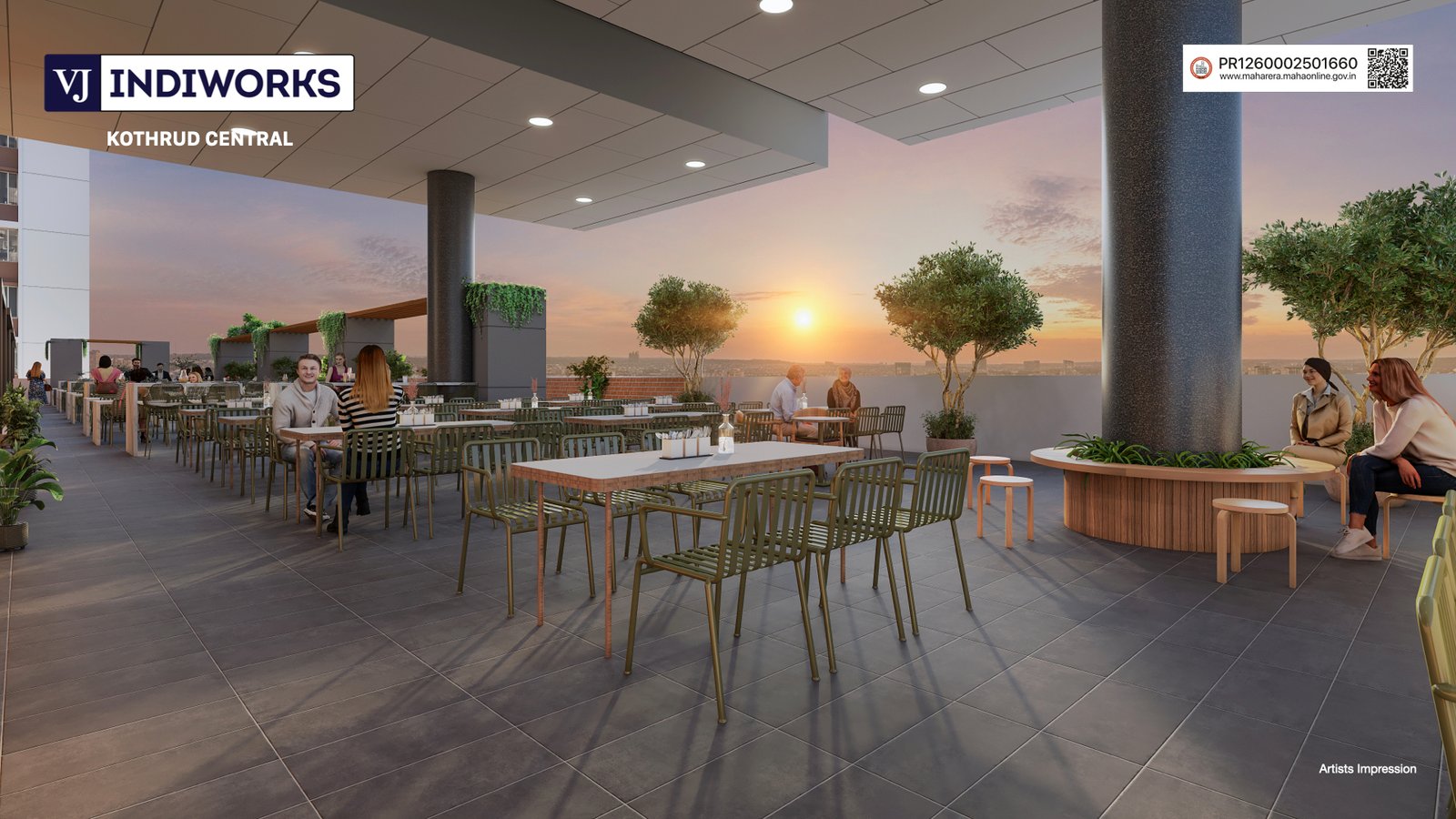 VJIW Open to sky cafeteria